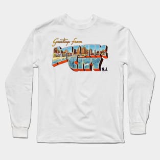 Greetings from Atlantic City New Jersey Long Sleeve T-Shirt